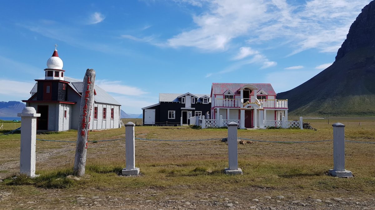 Selárdalur valley is the art gallery at the edge of Iceland