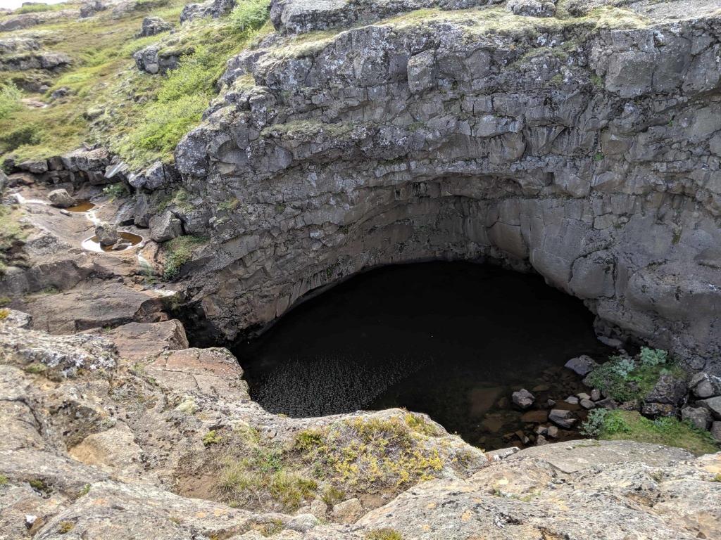 Skessuketill or troll's kettle above Ásbyrgi