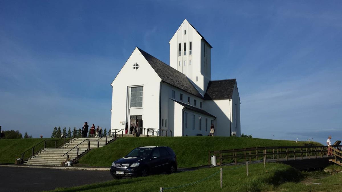 See the Seat of the Bishops at Skálholt