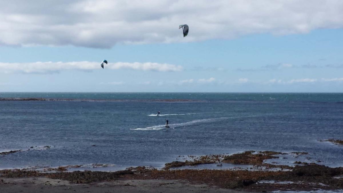 Crazy Kite Surfing in Reykjavik