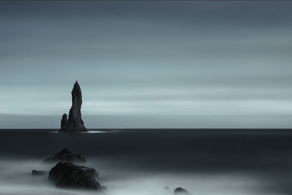 Reynisfjara, Black beach, on the south coast of Iceland.