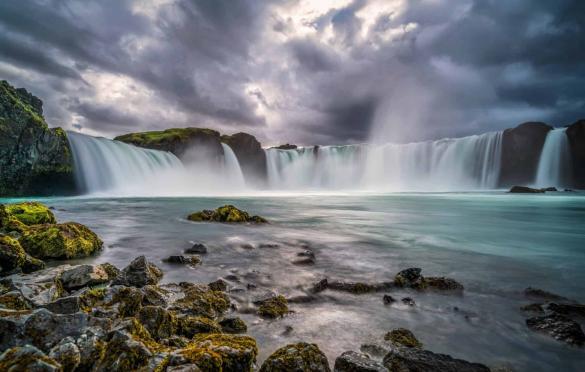 Goðafoss waterfall in the north of Iceland