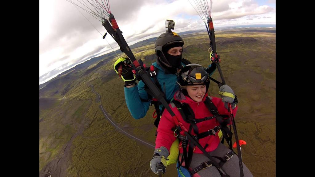 Paragliding in Iceland