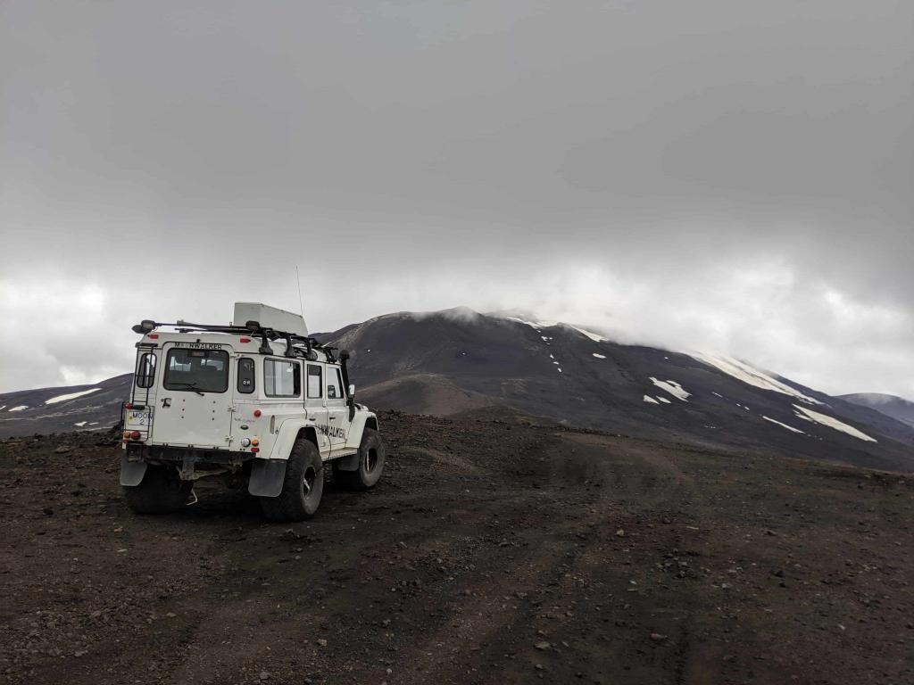 Landrover, Moonwalker 2 in its natural habitat. On Mt. Hekla