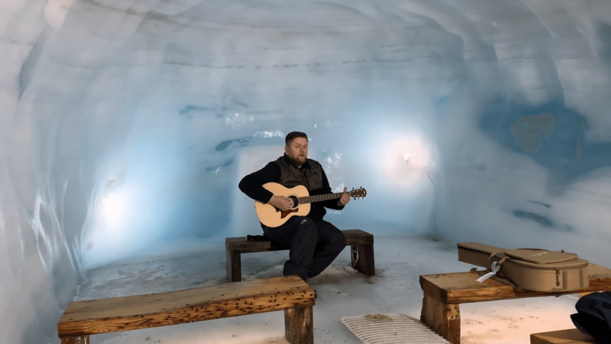 Shallow from A Star is Born Performed Inside a Glacier