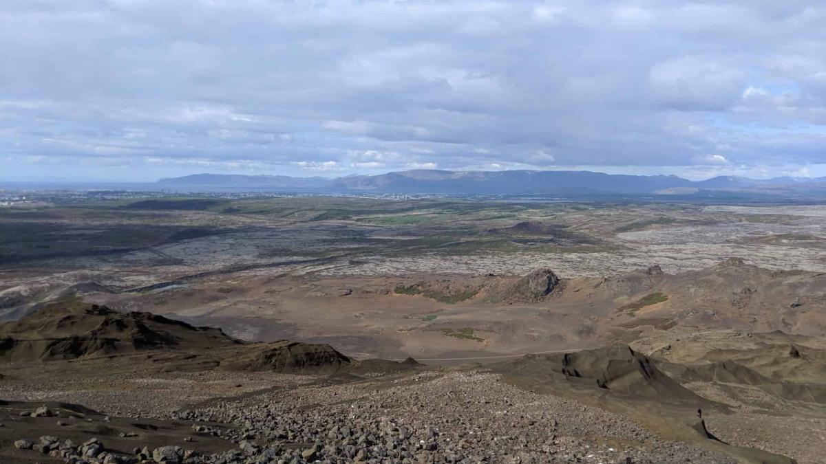 Helgafell hiking trail gives you the perfect view of Reykjavik