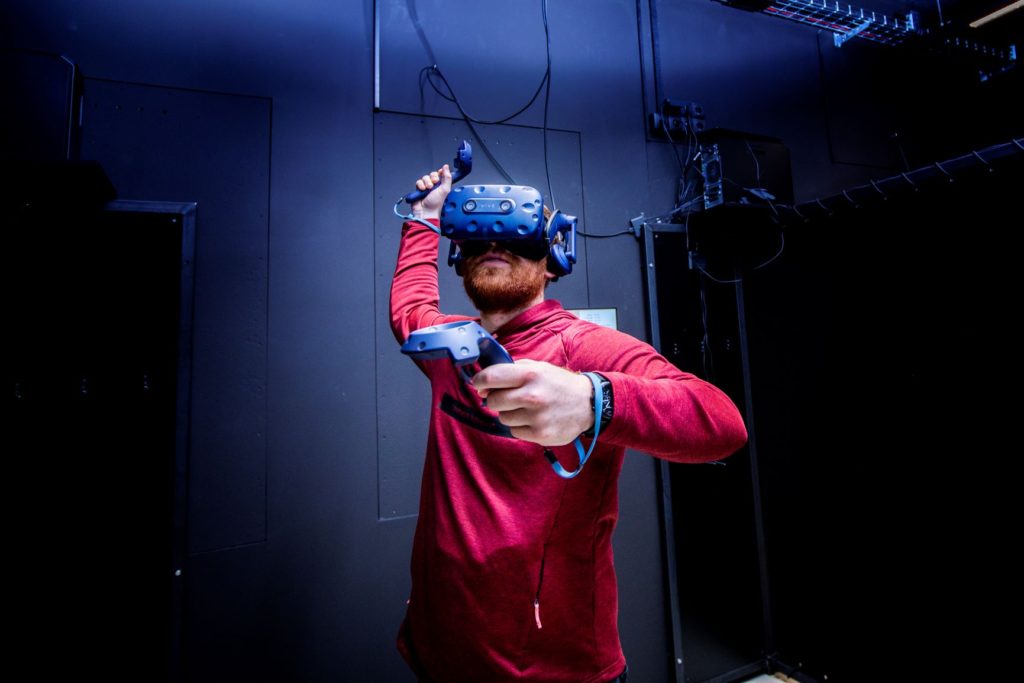 Man using VR
