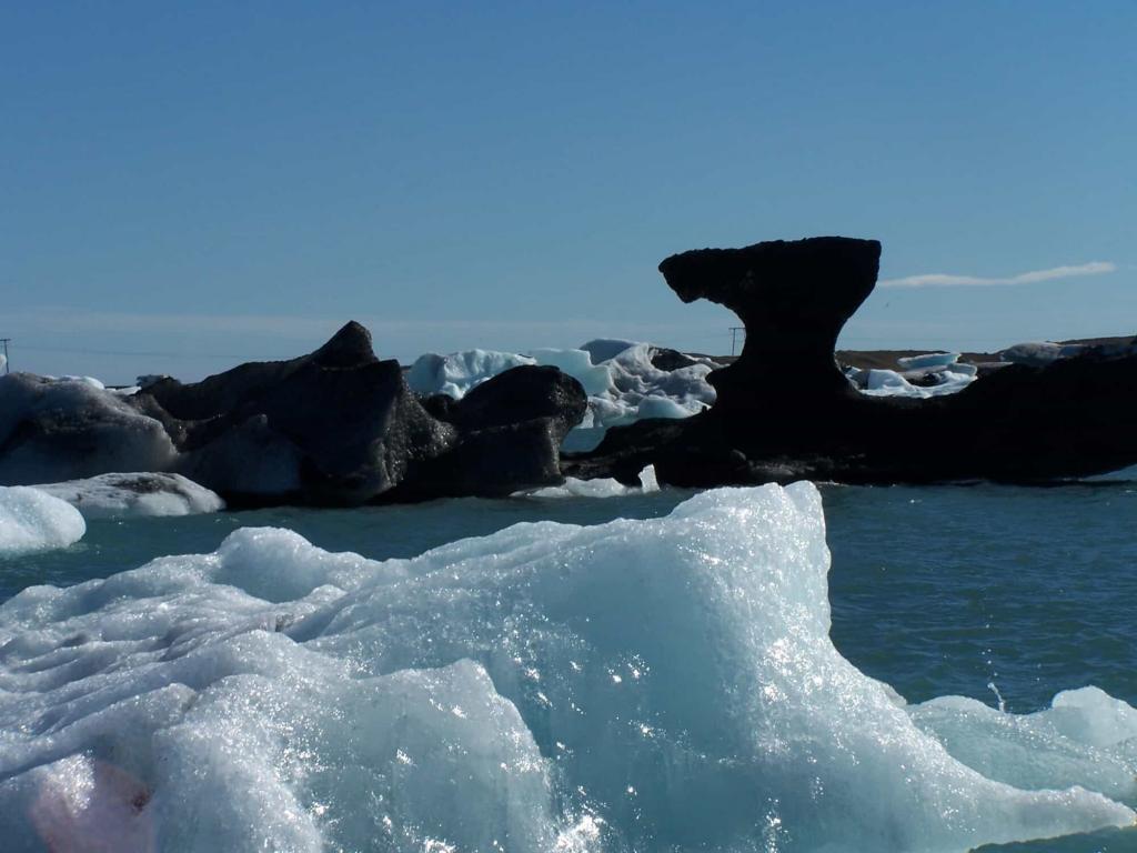 Icebergs on the Glacial Lagoon - Jökulsárlón - in Iceland