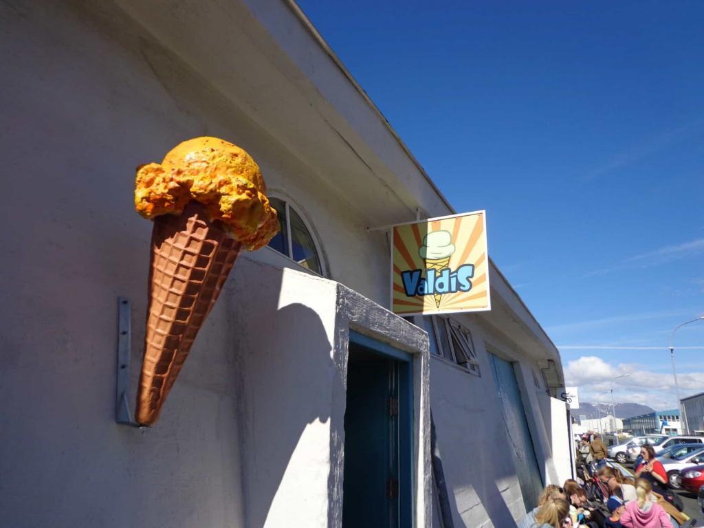 Valdís ice cream shop in Reykjavik