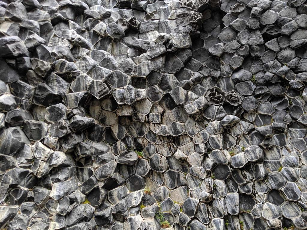 Epic display of basalt columns in Iceland