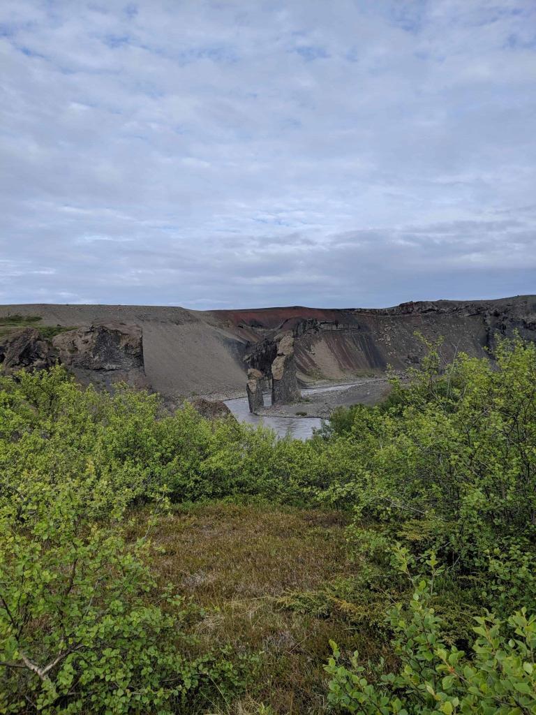 Petrified trolls in the distance