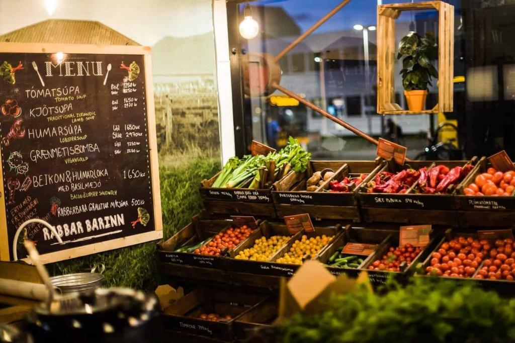 Rabbarbarinn at Hlemmur food hall.