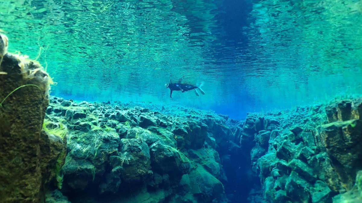 Snorkelling in Silfra fissure is an otherworldly experience