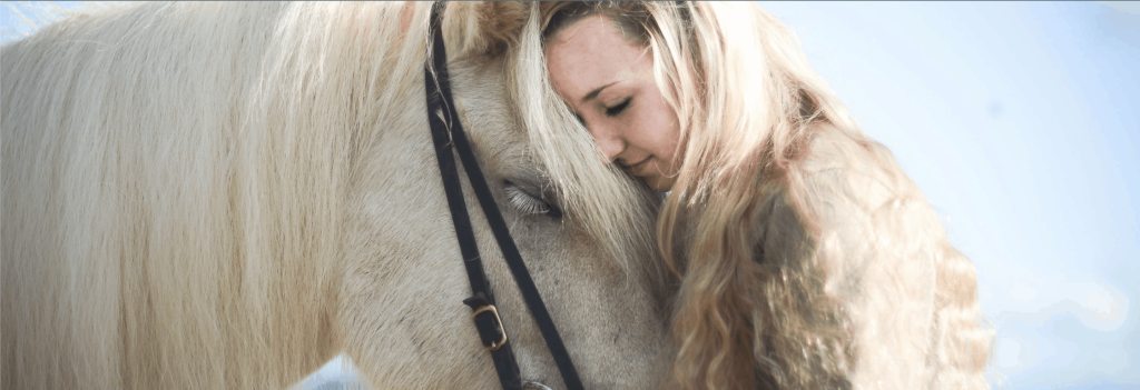 Girl with an Icelandic horse