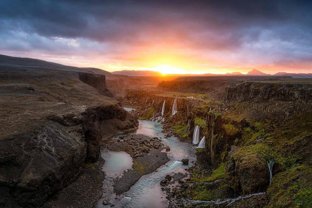 Sigöldugljúfur canyon in Iceland.