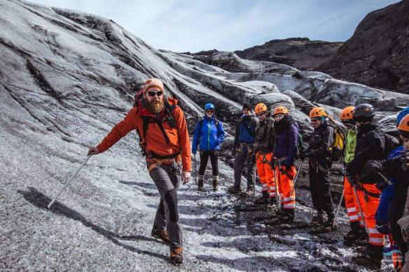 Small group glacier hike in Iceland