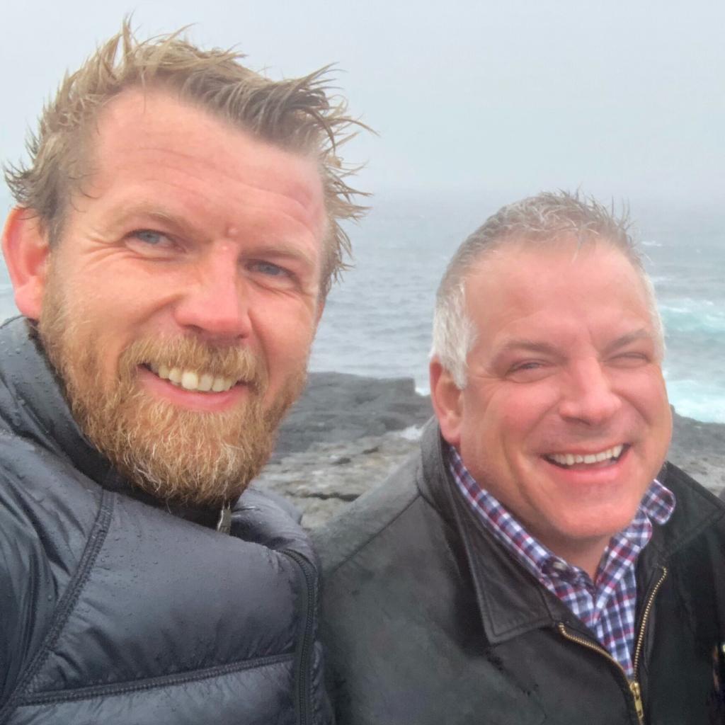 Space Nation CCO Hjörtur Smárason and former NASA astronaut Gregory “Box” Johnson facing the storm in Iceland.