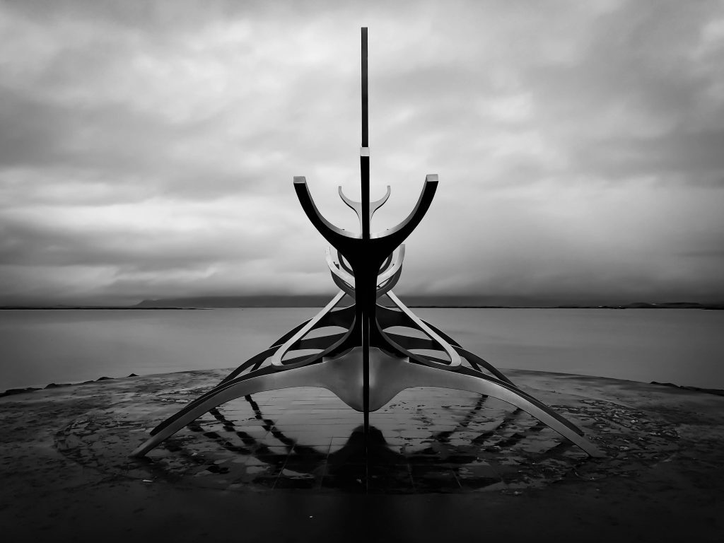 The Sun Voyager in Reykjavik, Iceland. Photo by Edson Rosas on Unsplash