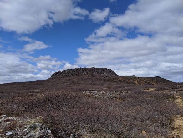 Eldborg crater in the west of Iceland