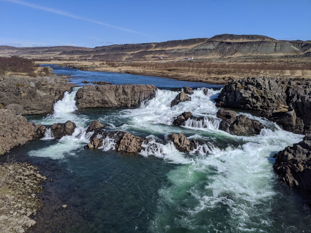 Glanni waterfall in the West of Iceland.