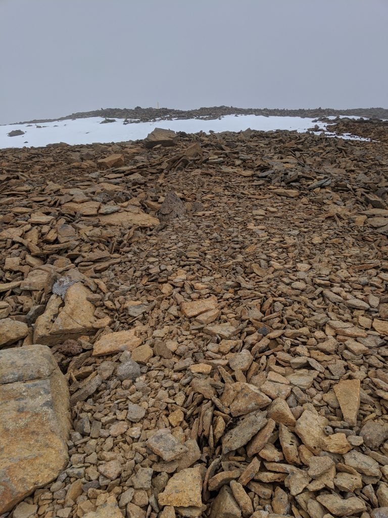 Rugged terrain at Mt. Kaldbakur in Iceland.