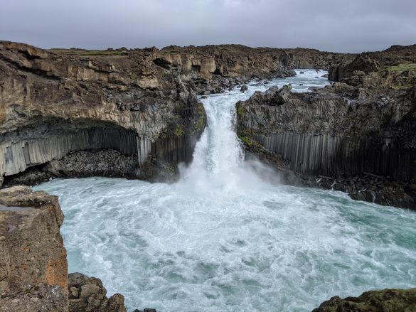 Aldeyjarfoss waterfall in north east Iceland.