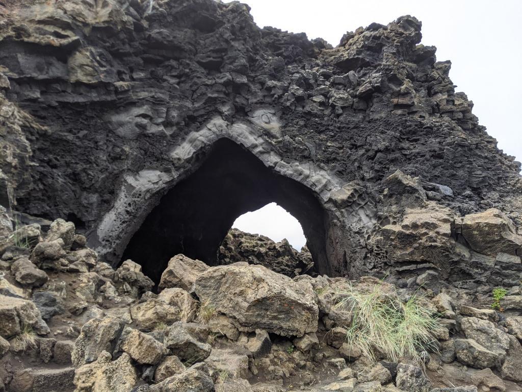 Kirkjan at the Dimmuborgir lava field.