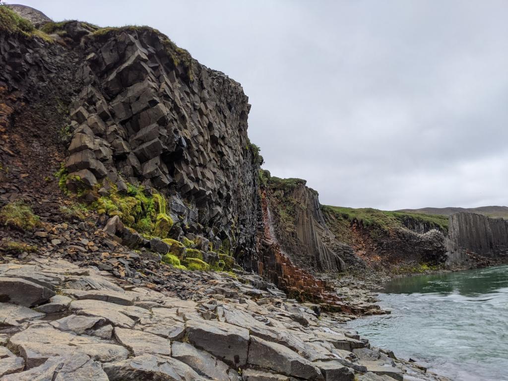 Stuðlagil canyon in East of Iceland