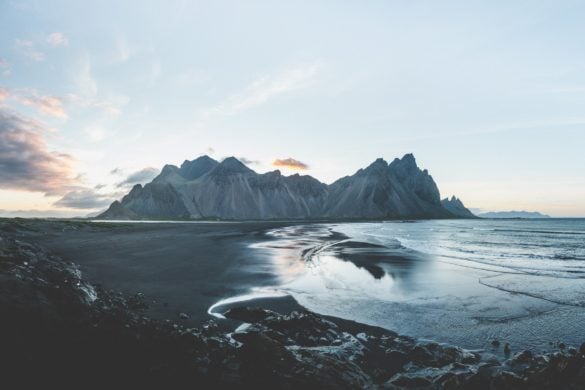 Vestrahorn in the south west of Iceland is a place you see if you visit Iceland in 2021.