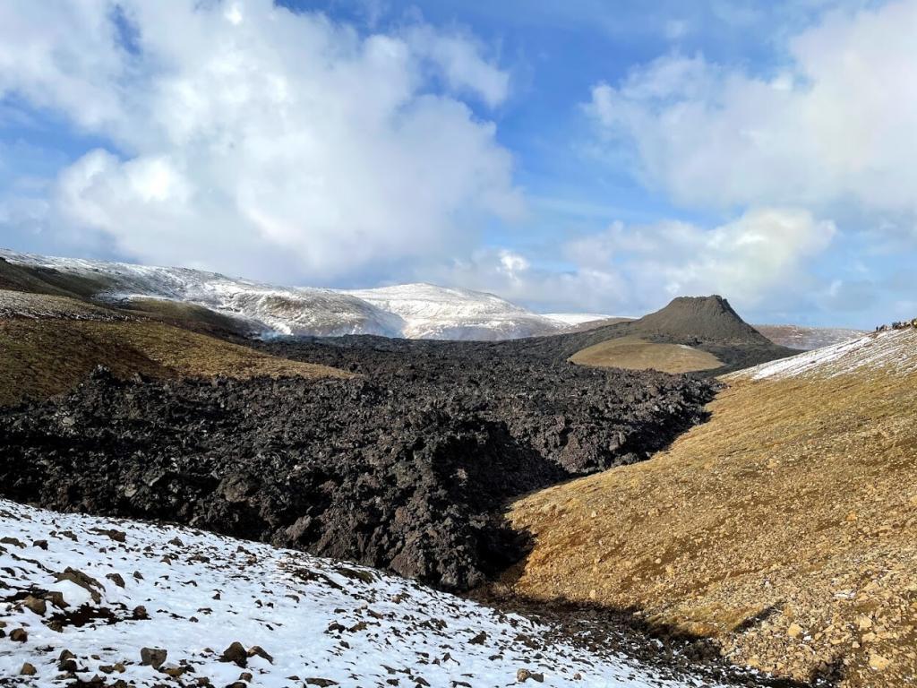 Volcano near Fagradalsfjall in Iceland