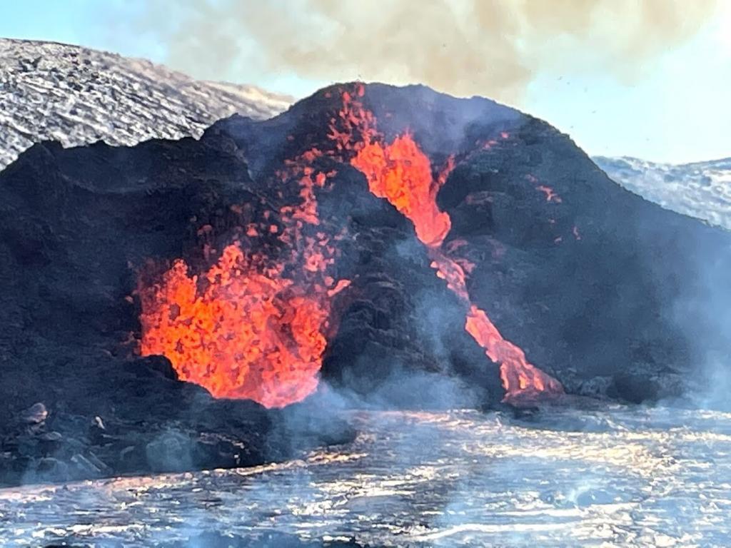 Close up of an volcano in Iceland