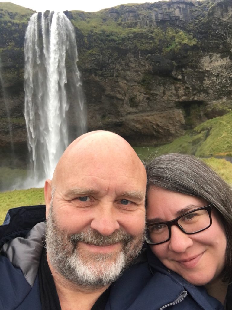 Jenna Gottlieb, the author of new Iceland ring road guidebook with her husband Björn.