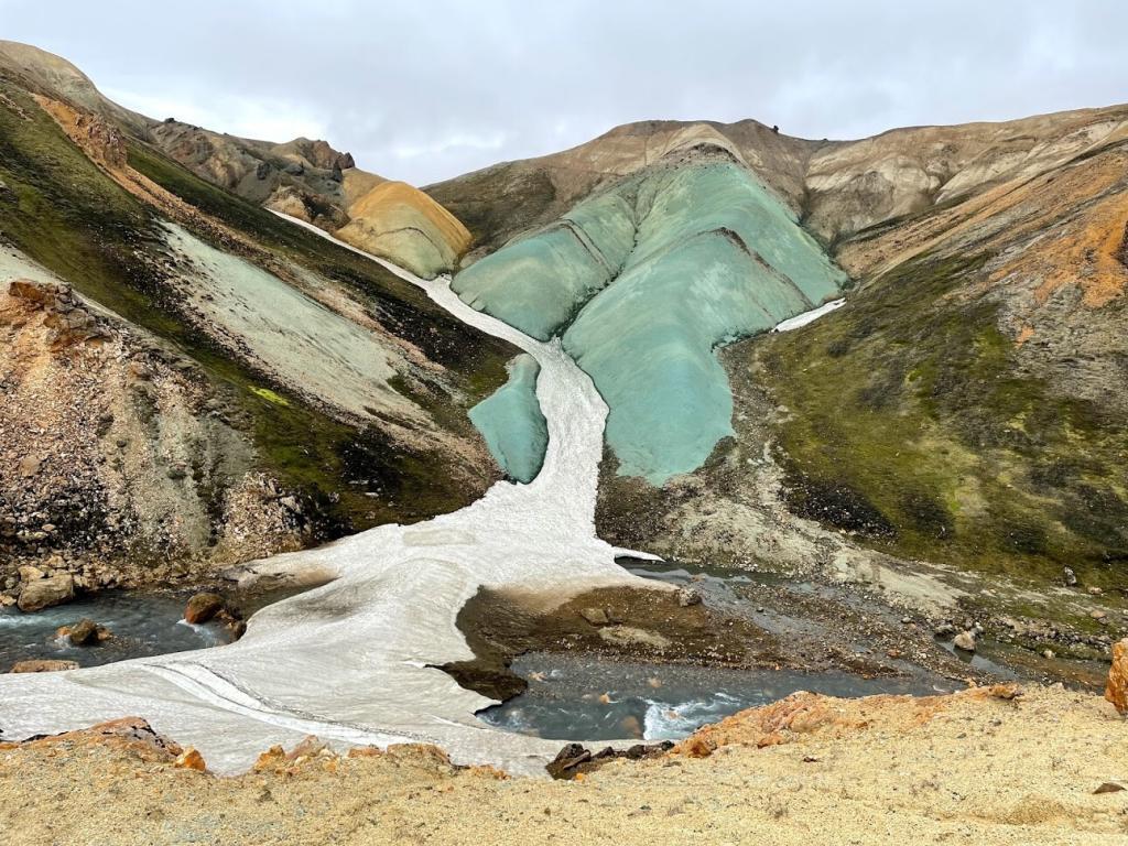 Grænihryggur ridge in the Icelandic highlands.