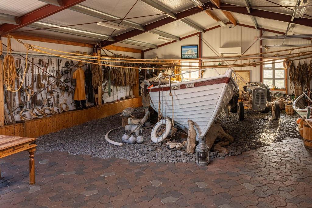 Icelandic shark hunting boat from Bjarnarhöfn shark museum.