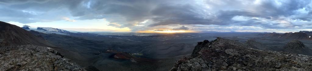 The view from Kverkfjöll in the Icelandic highlands.