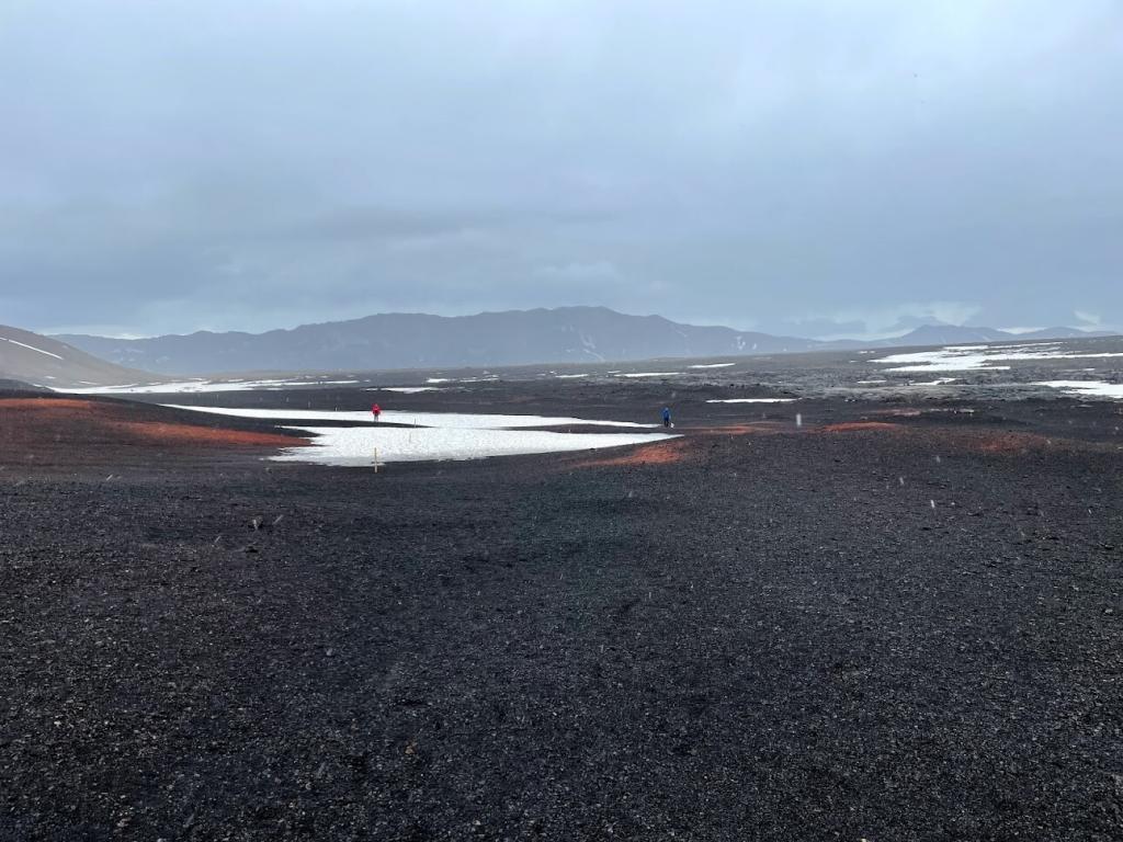 Hiking at Askja caldera