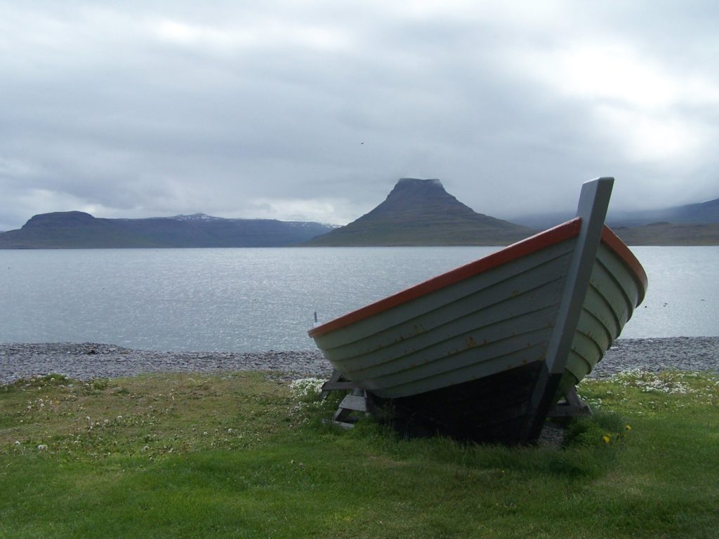 Boat at Vigur Island.