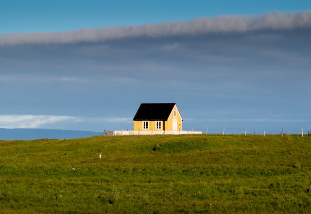 Scene from Flatey island in Iceland.