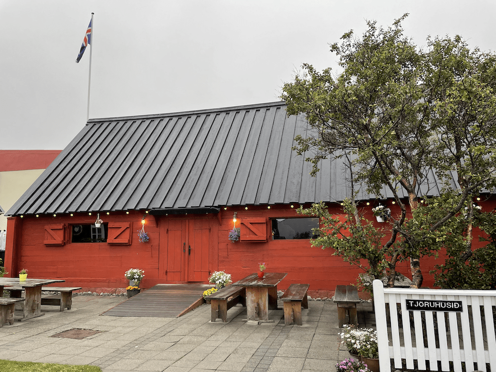 The lovely restaurant Tjöruhús at Ísafjörður