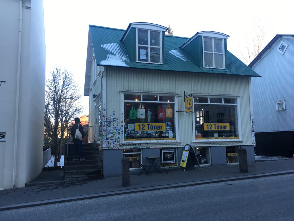 The record shop 12 Tónar in Reykjavik.