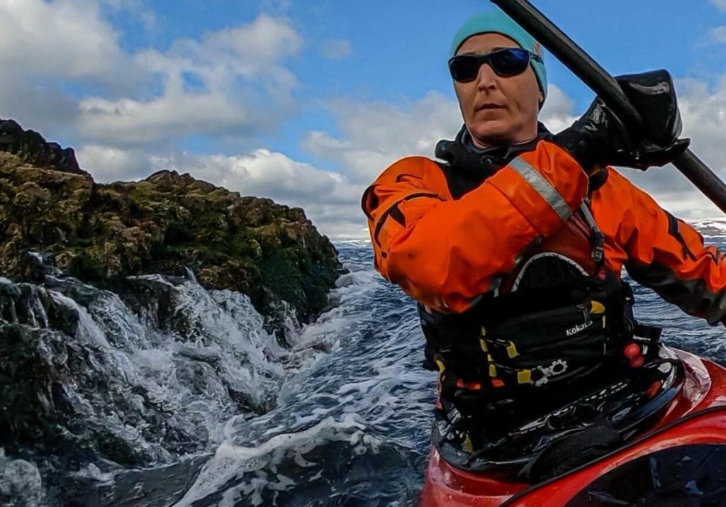 Veiga Grétarsdóttir dominates the waves.