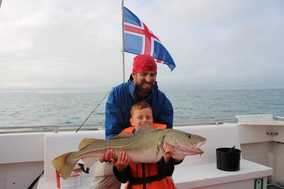 Sea angling in Reykjavik is fun for the whole family.