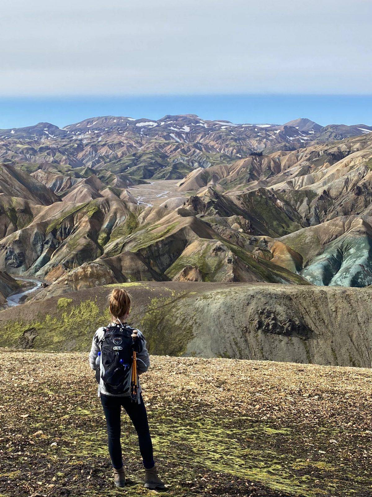 Jórunn Siggadóttir at Landmannalaugar