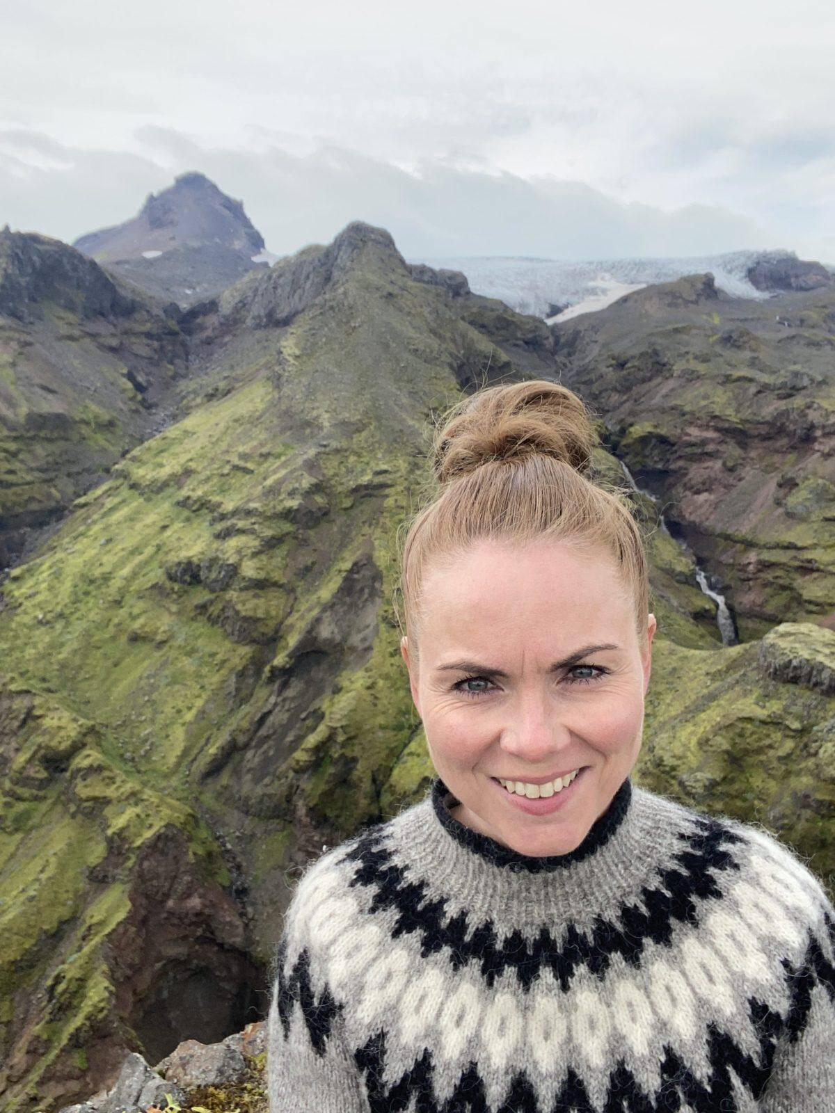 Jórunn Siggadóttir at Múlagljúfur Canyon