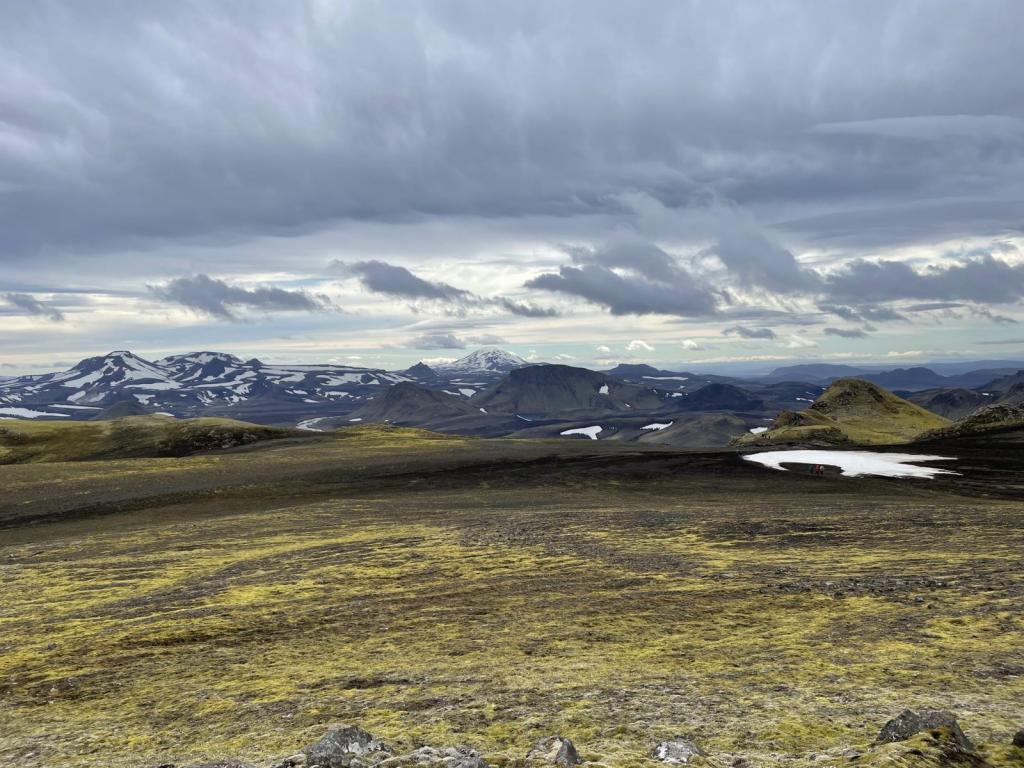 the Icelandi volcano Mt. Hekla as seen from Mt. Löðmundur