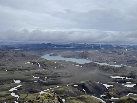 The view from the top of Mt. Löðmundur