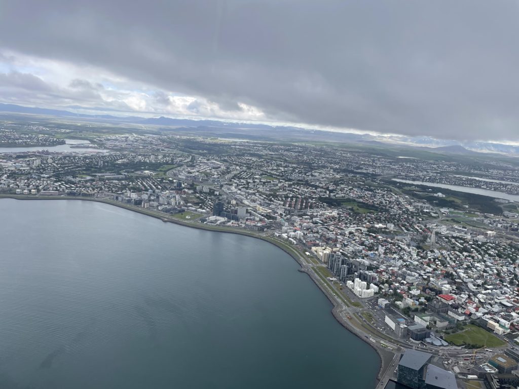 Reykjavik from the air. 