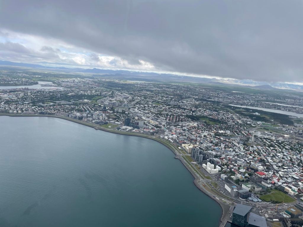 Reykjavik from the air. 