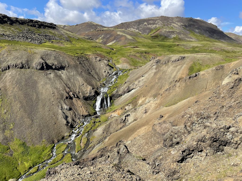 Djúpagilsfoss waterfall.