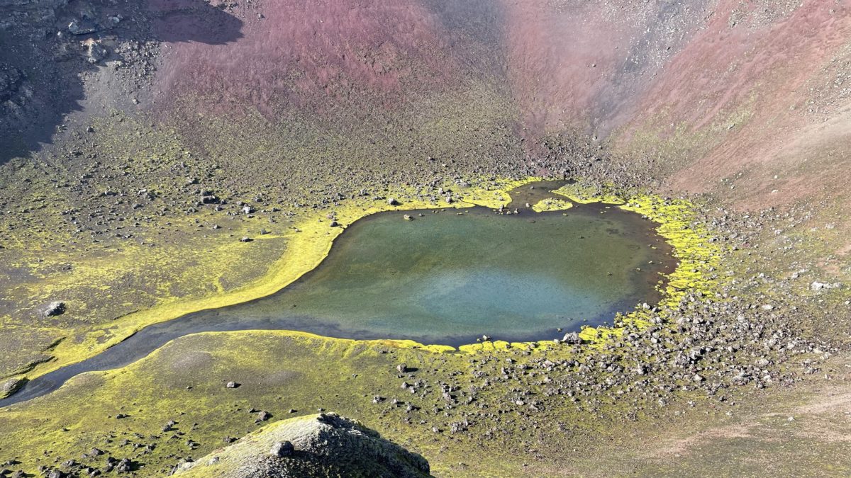 Rauðibotn crater is a stunning memento of the Eldgjá eruption